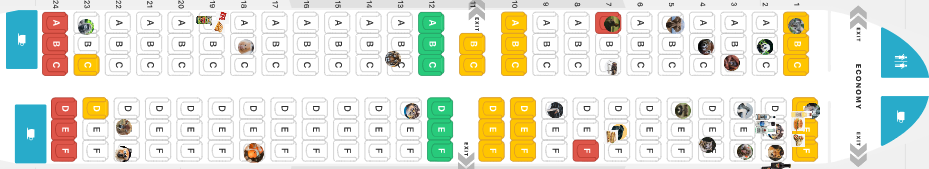 MIRO Flight Seating